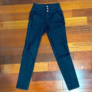 bebe navy blue jeans